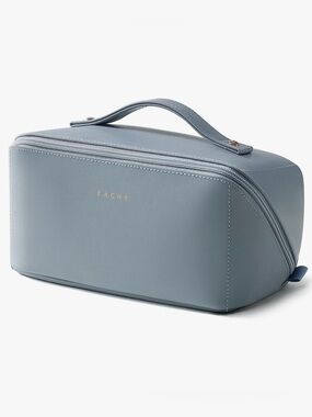 ✨NEW Powder Blue Travel Cosmetic Case with Top Handle